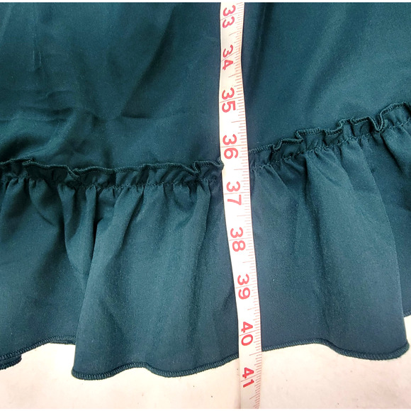 Scarlet Darkness Steampunk Gothic Maxi Skirt Women’s Small Teal Green Witchy - Picture 11 of 11